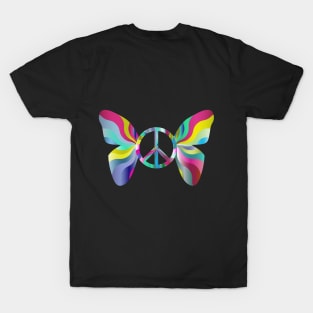 rainbow butterfly T-Shirt